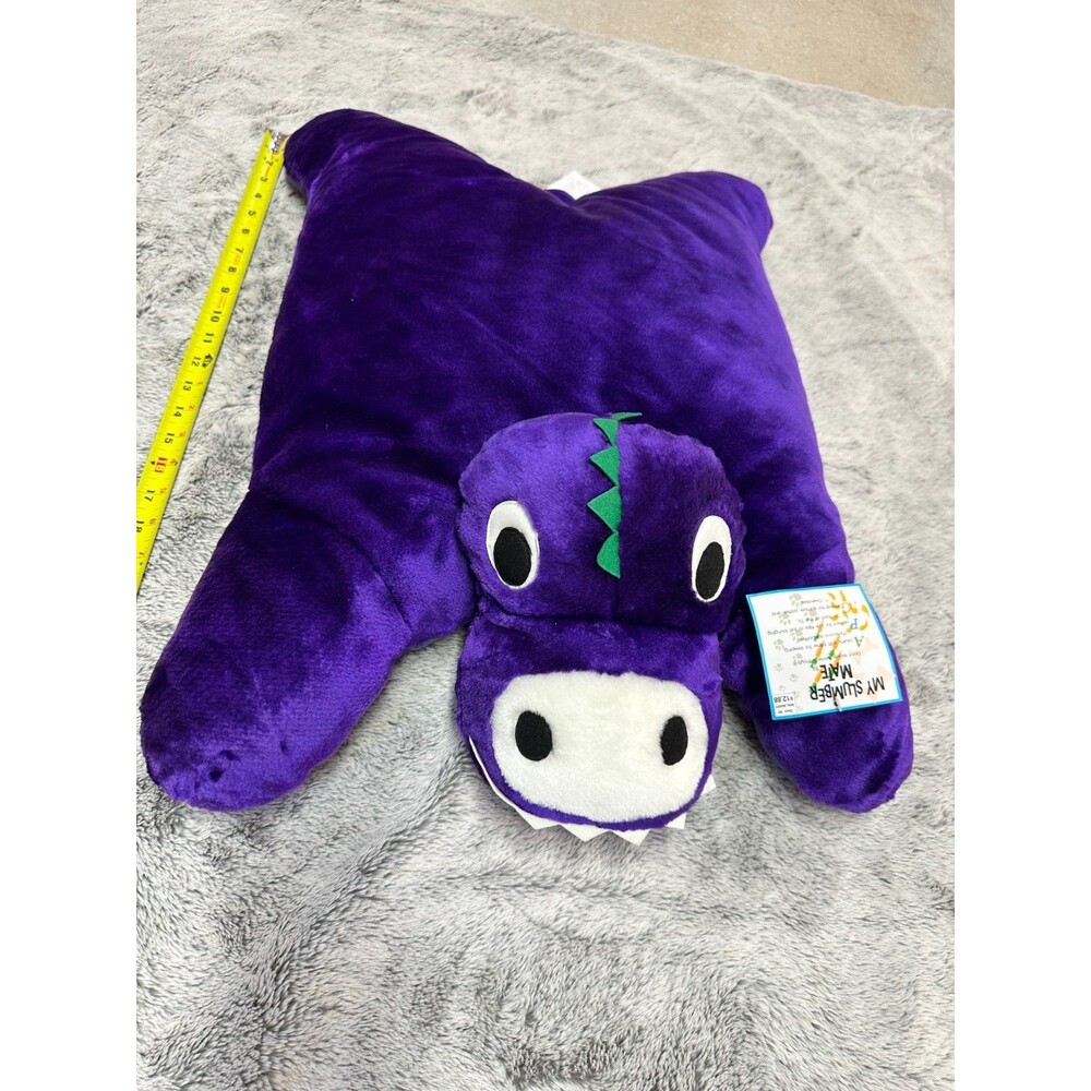 NOS VTG 80s My Slumber Mate Plush Dragon Pillow RARE Walmart With Tags NEW 23" - Picture 4 of 10